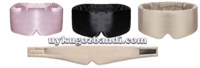 Renkli saten uyku göz bandı imalatı